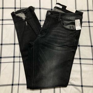 KanCan Charcoal Distressed Skinny Jeans